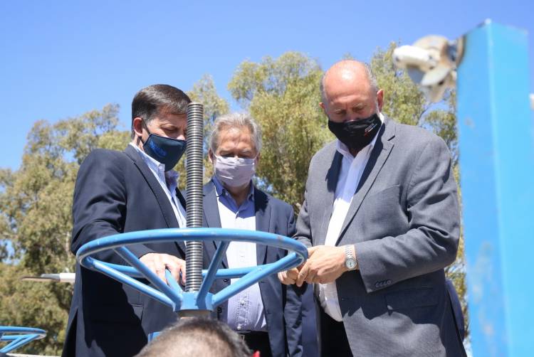 Perotti inauguró el Acueducto San Lorenzo: "Estas inversiones posibilitan salud, calidad de vida y abren futuro"