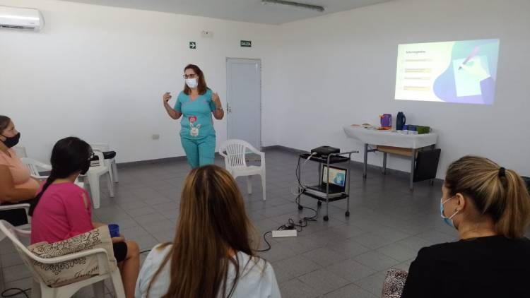 Comenzaron los talleres de parto en el barrio Nuevo Horizonte
