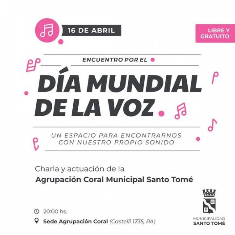 La Agrupación Coral Municipal celebrará el Día Mundial de la Voz