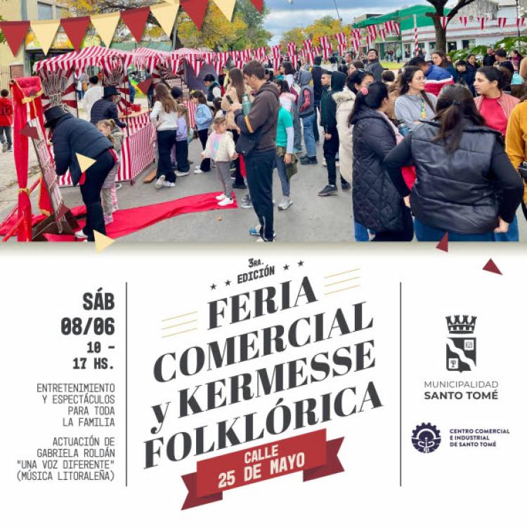 Con temática folklórica, llega la 3ª edición de la Feria Comercial y Kermesse en el sector de las avenidas