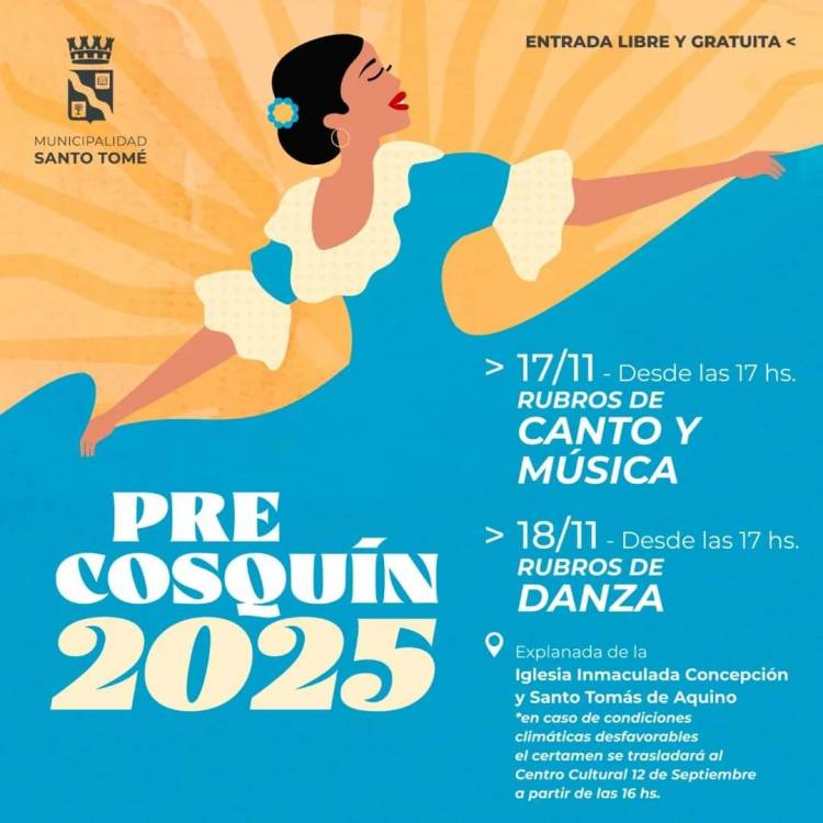 Nueva edición del Pre Cosquín 2025 en Santo Tomé